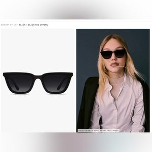 KREWE | Bowery Nylon Black + Black and Crystal